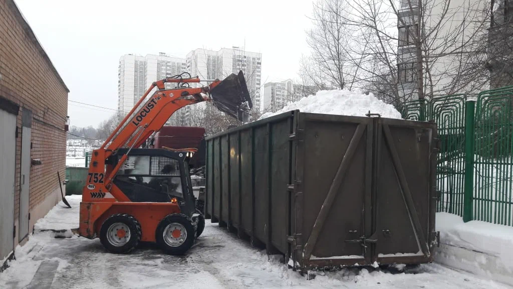 Вывоз снега контейнерами в Белорецке — цена от 3244 руб., заказать контейнер для снега в ПроМусор